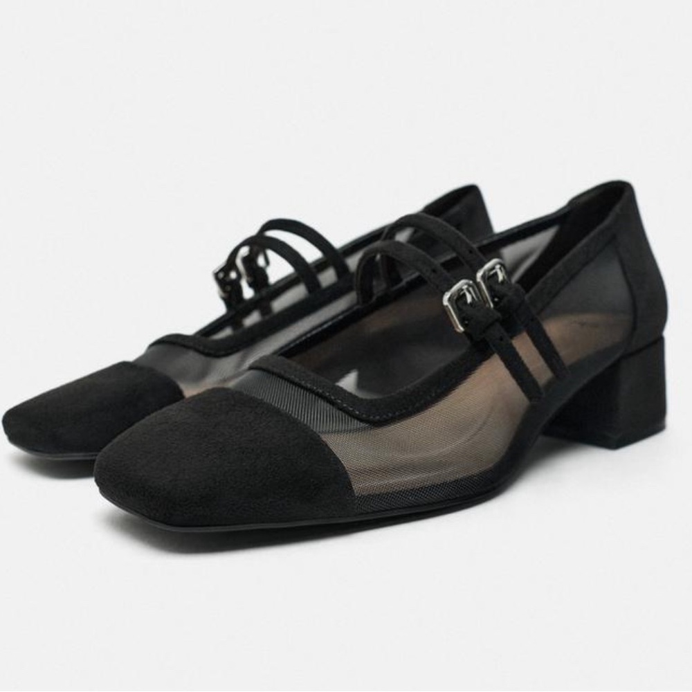 Zara Mesh Heels